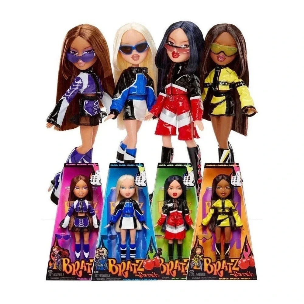 NEW 2025 Bratz Scorchin' Cloe, Sasha, Jade, Yasmin Fashion Dolls Full Set Of 4